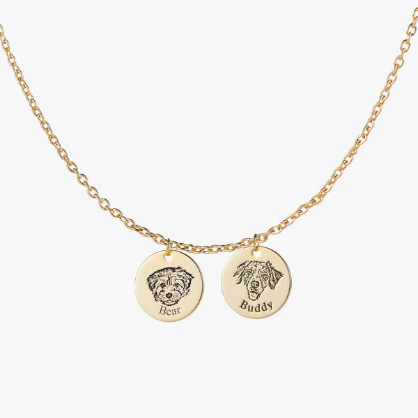 Custom Pet Face Necklace