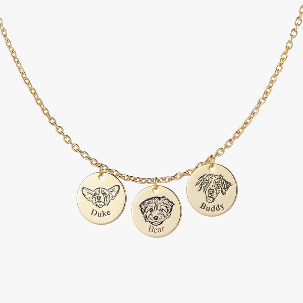 Custom Pet Face Necklace