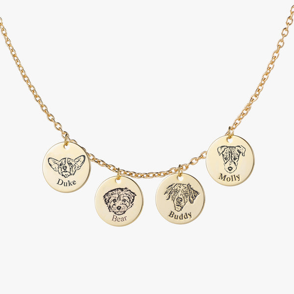 Custom Pet Face Necklace