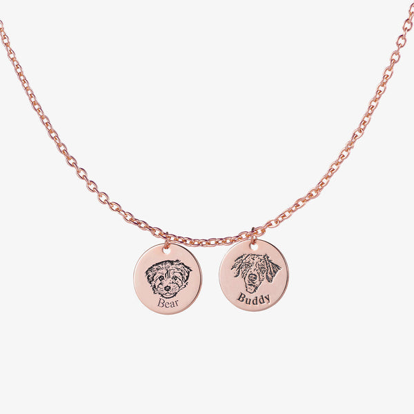 Custom Pet Face Necklace