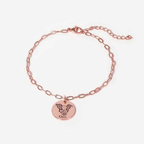 Paperclip Pet Face Bracelet